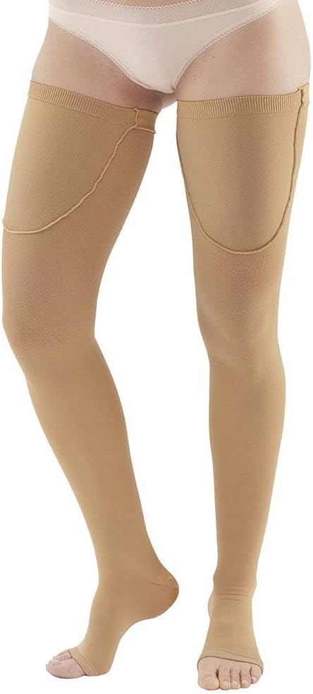 Ames Walker AW Style 320 Anti-Embolism 18mmHg Open Toe Thigh Highs Xlarge