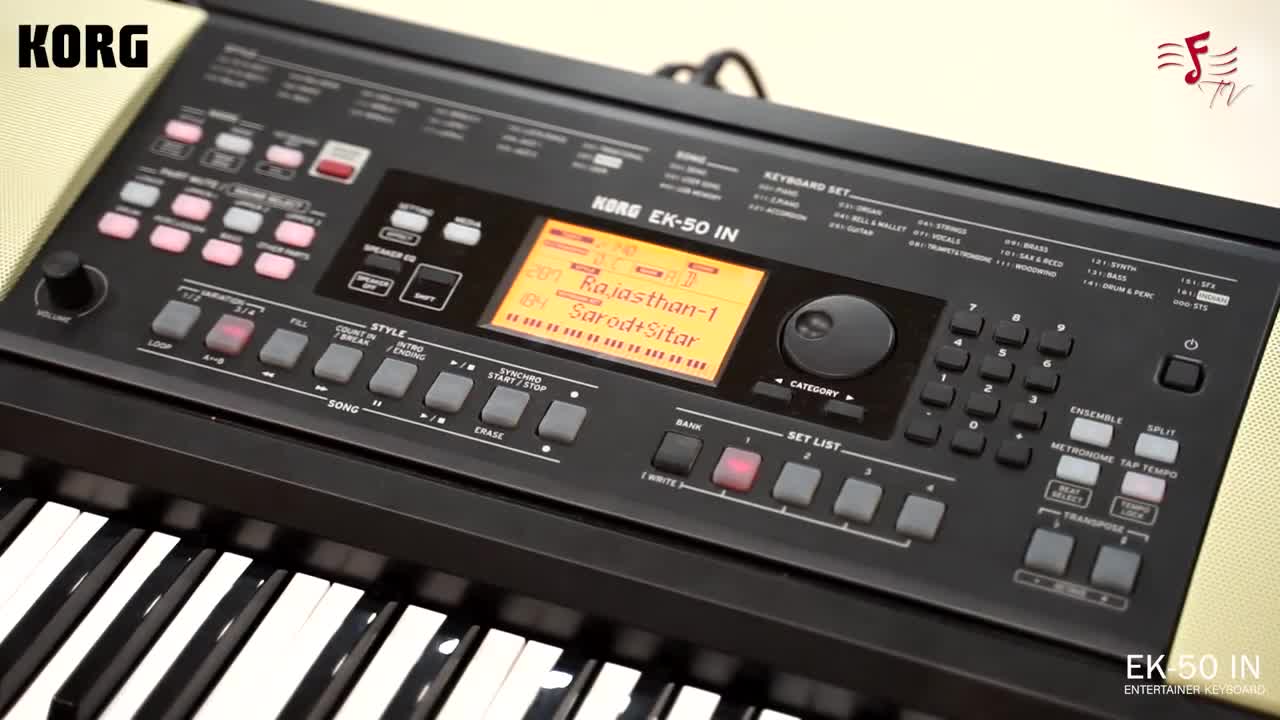 KORG 61 Keys Electronic Keyboard EK-50IN, Black : Amazon.in