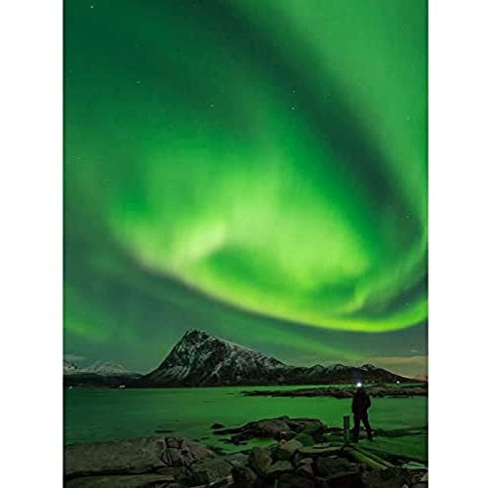 Northern Lights Lofoten Islands Norway Unframed Wall Art Print Poster Home Decor