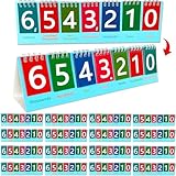 20 Pack Student Place Value Flip Chart Double-Sided with Whole Numbers and Decimals 1st 2nd 3rd Grade Math Learning Tool to Count by Ones, Tens, Hundreds, Thousands and Millions Classroom Must Haves