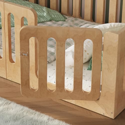 Image of Bellemave Twin Montessori Floor Bed Frame,Natural