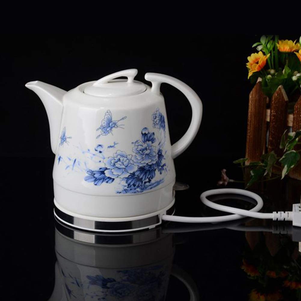 czajnik elektryczny ceramiczny czajnik wodny czajnik czajniczek czajniczek dzbanek do herbaty dzbanek retro 1,2 l, zdejmowana podstawa 1000 W, automatyczne wyłączanie,
