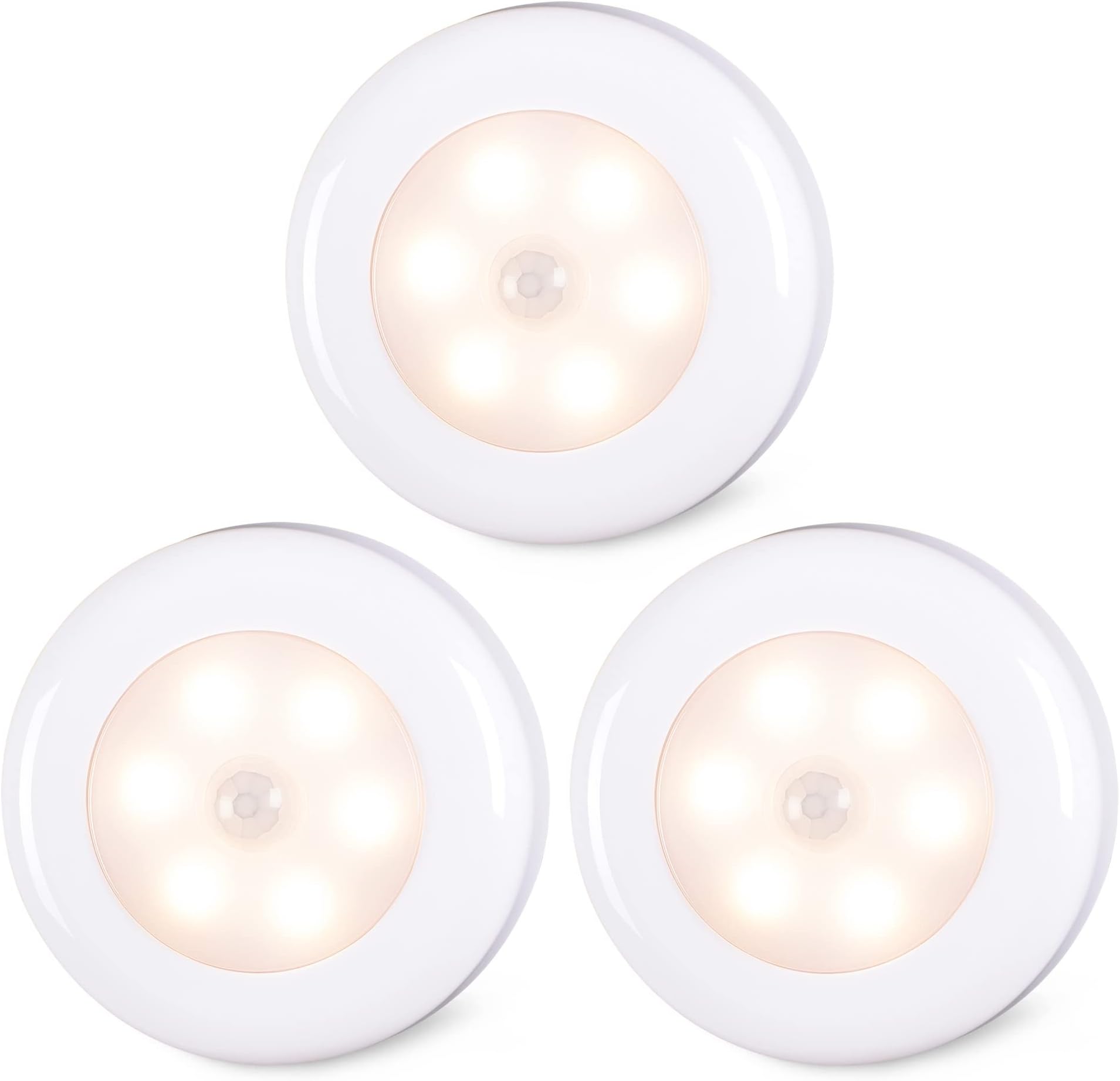 3-Pack 2.76" Mini Motion Sensor Lights
