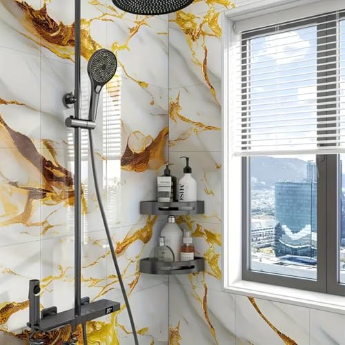 Image of WALLVEAR PE Foam Marble Wall Panel Sheet Pack of 25 | Self Adhesive DIY | 3mm Thickness | 4 Sq.Ft Coverage | Waterproof & Scratch Resistant | Easy Peel & Stick Installation Home, Office, Hotel Decor