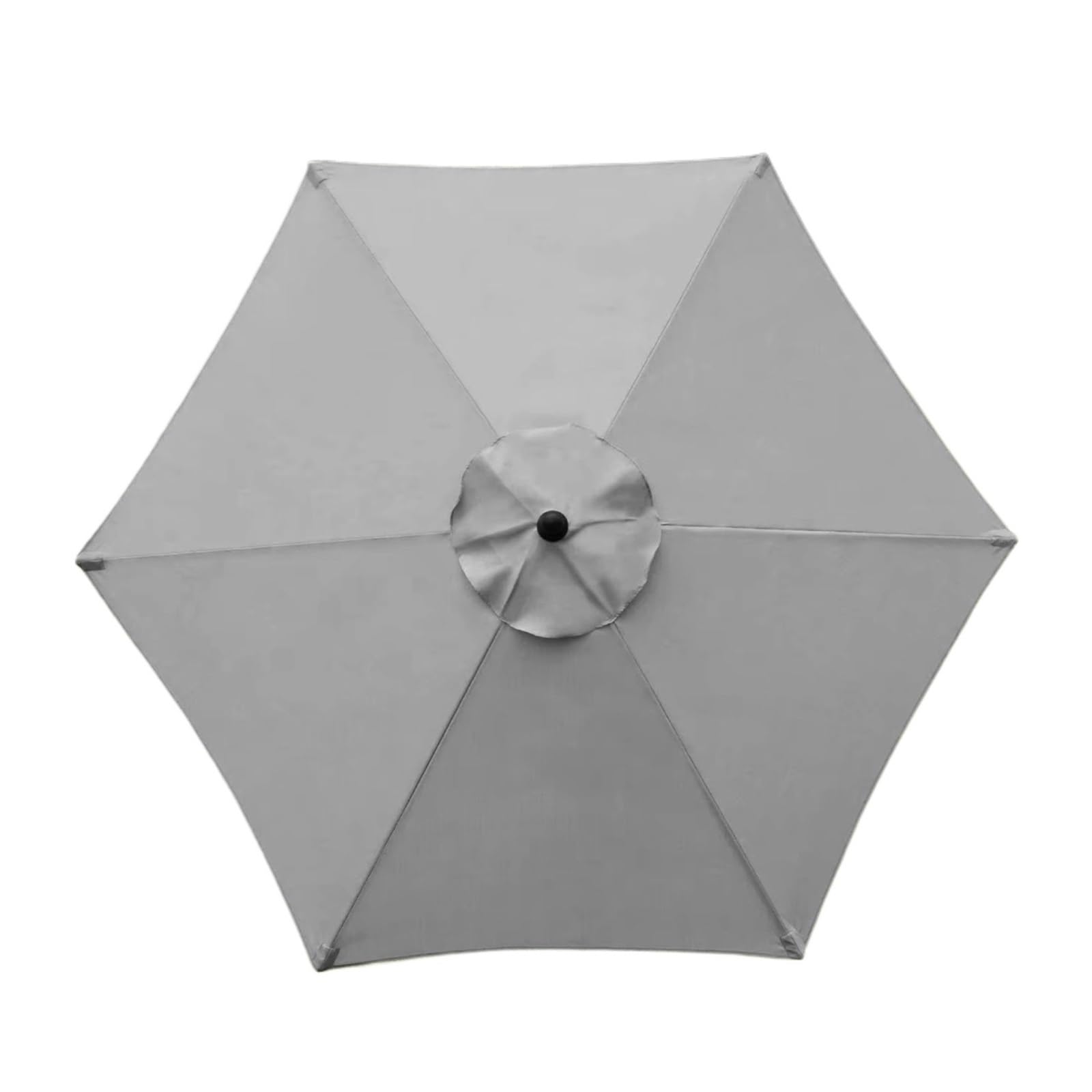 1pcs Replacement Umbrella Canopy Waterproof Garden Backyard Pool Cantilever Sunshade Cover for Garden(Grey,2.7m 8ribs)