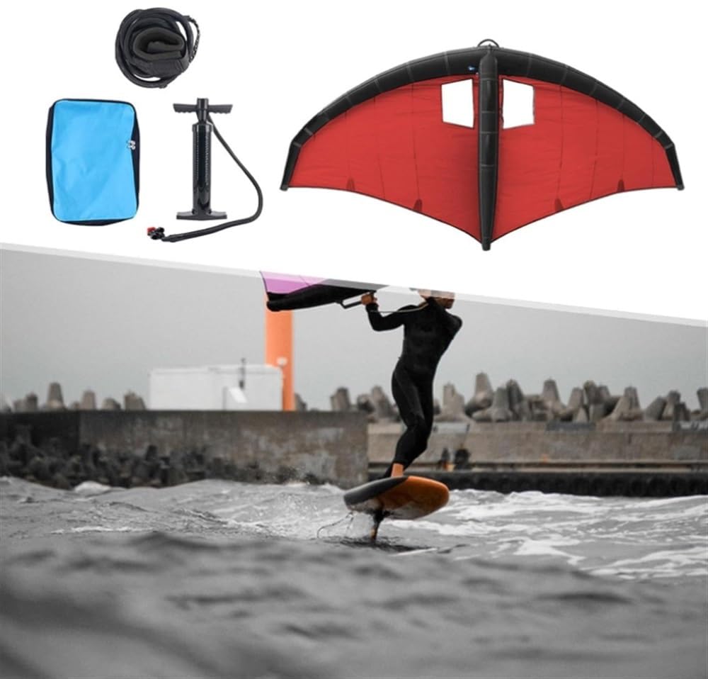 Aufblasbarer Surf-Flügel, Windflügelfolie, Drachen-Folie, Kitesurfen, aufblasbares Flügel-Surfen, Hand-Folienflügeldrachen, für Windflügel-Folie, Surfen, Schneeski, Surfen, Wasserspiel (6