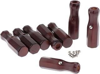 8 Piezas de Asas para Mesa de Futbolín, Empuñaduras de Madera Cómodas