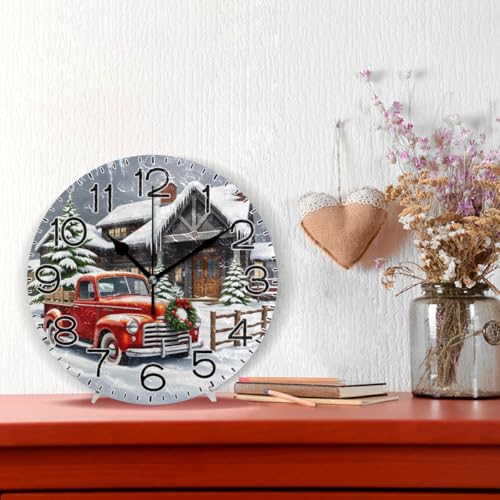 Reloj de pared redondo silencioso ALAZA 10 pulgadas miniatura 2