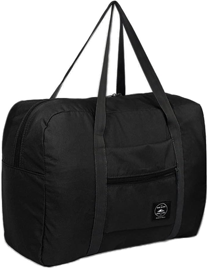 Vipomkowa Underseat Cabin Bag, Foldable Travel Duffel Bag, Weekend Overnight Bag with Trolley Sleeve, Water-Resistant Hand Luggage Case Holdall Bags for Women Men, Sports Gym Bag Travel Accessories