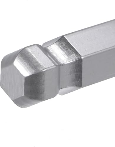 Miniatura 4 de uxcell Llave hexagonal de extremo de bola de 38", herramienta de reparación CR-V de brazo largo en forma de L, SAE 4 piezas