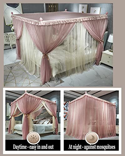 Cortina de cama de princesa para transformar tu dormitorio de 1,5m 5