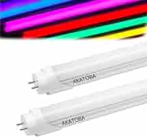 100cm ネオン菅　LED オーシャンブルー　カラー蛍光灯 カラーLED蛍光灯 40W形 グロー方式 両側・片側入電可能 口金回転