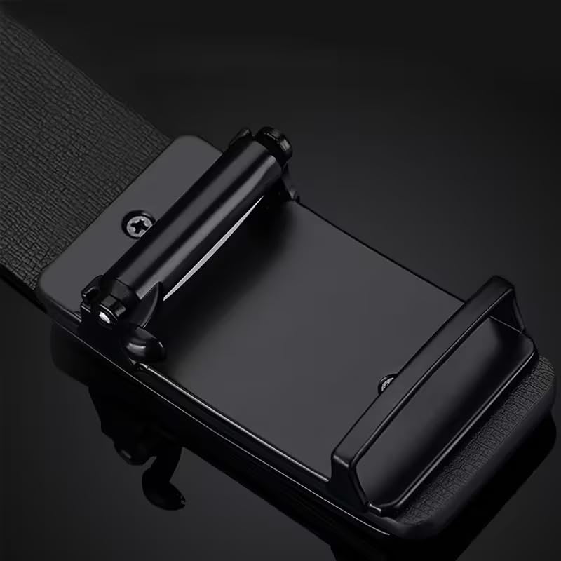 Image of NAPA HIDE Men's Auto Lock Vegan Leather Belt | Stylish Adjustable Buckle Belt for Formal & Casual Wear I Fits upto 40 Inches Waist size
