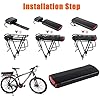 Batterie de vélo électrique à Support arrière 36V, 13ah, adaptée à 250W 300W 350W 500W Bafang/Voilamart et Autres Moteurs de vélo électrique #4