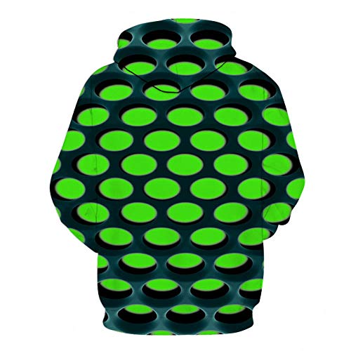 Sweat à capuche 3D enfants pull imprimé drôle vert, le cadeau d'anniversaire idéal - 2