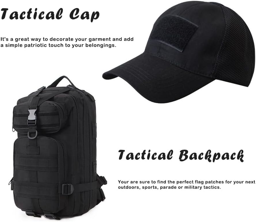 Miniatura 6 de Overdecor Parches militares tácticos de la bandera de Arkansas, cierre de velcro, paquete de 2