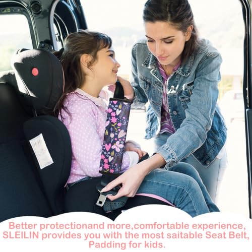 Image of Seat Belt Cover for Kids, Seat Belt Pad for Boys Girls, Car Seat Straps Shoulder Pads for Kids, Kid's Seat Belt Cushion, Shoulder Strap Pad, 1 Piece (Unicorn Power)