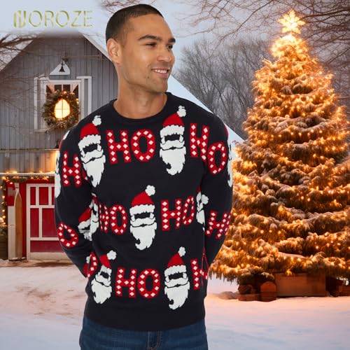 Pull de Noël homme tricoté coupe slim fini les pulls amples