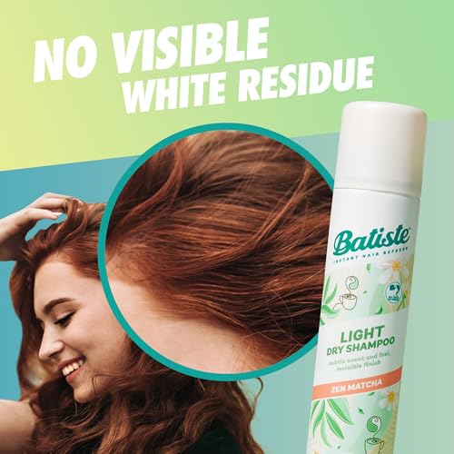 Batiste Light Dry Shampoo, Mellow Melon, Invisible Finish, Refresh Hair & Absorb Oil Between Washes, 3.81 Oz.