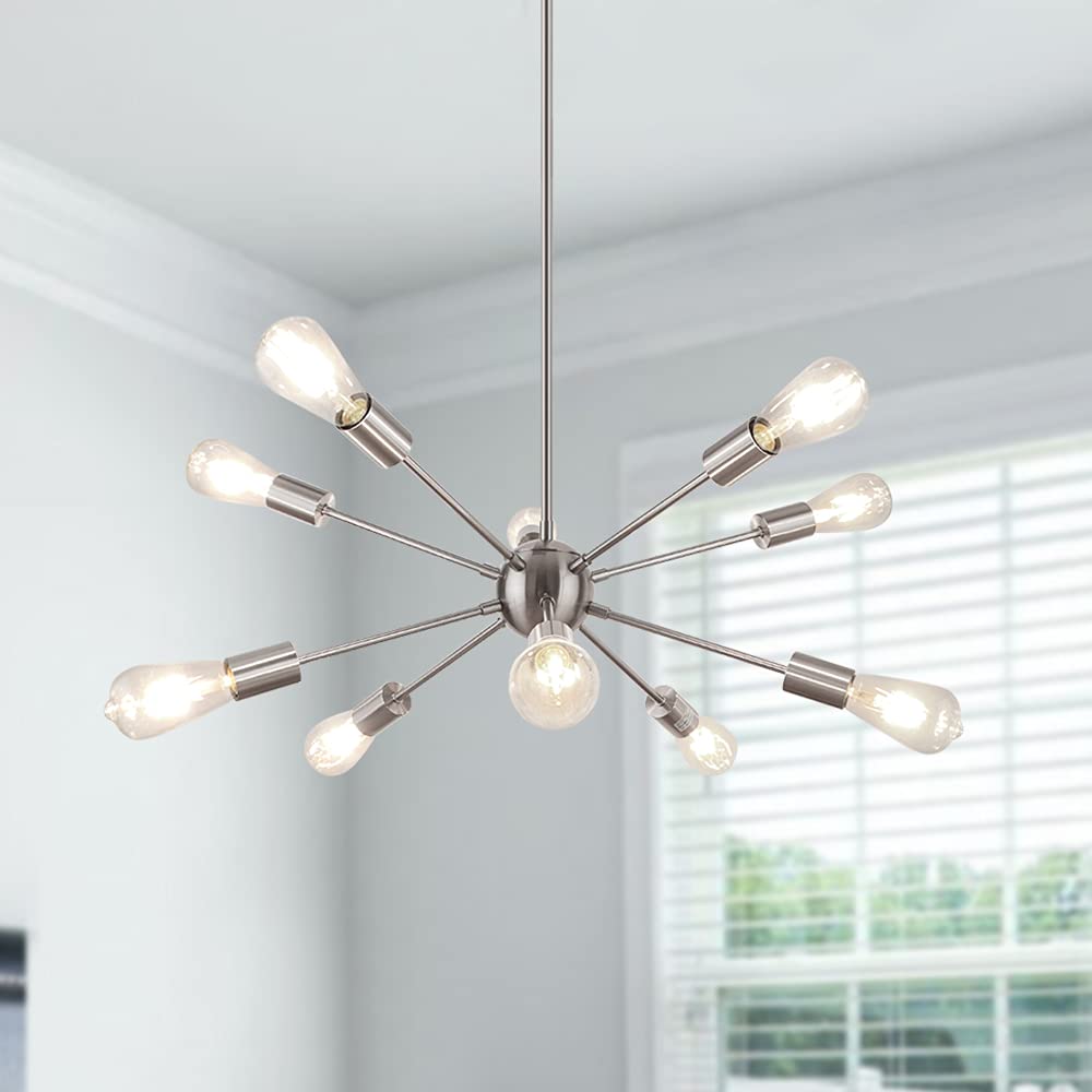 Buy WBinDX 10 Lights Sputnik Chandeliers Modern Dining Light Fixtures