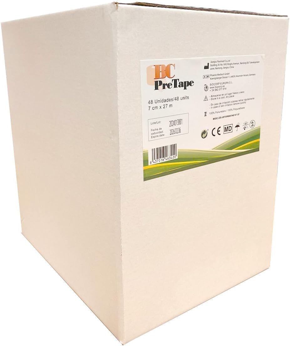 Biolaster Venda PreTape Underwrap de Espuma Suave no Adhesiva (48 rollos)