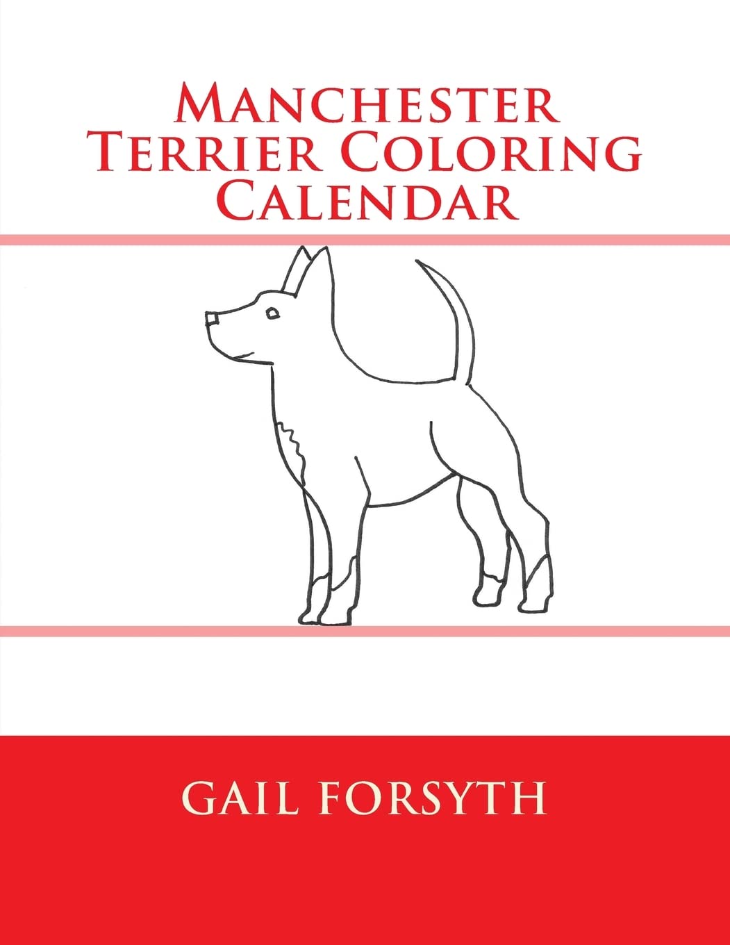 Manchester Terrier Coloring Calendar