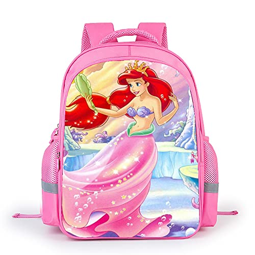 Tylyund Mochilas Mochila De Dibujos Animados Little Mermaid Ariel Princess Kids School Bag...