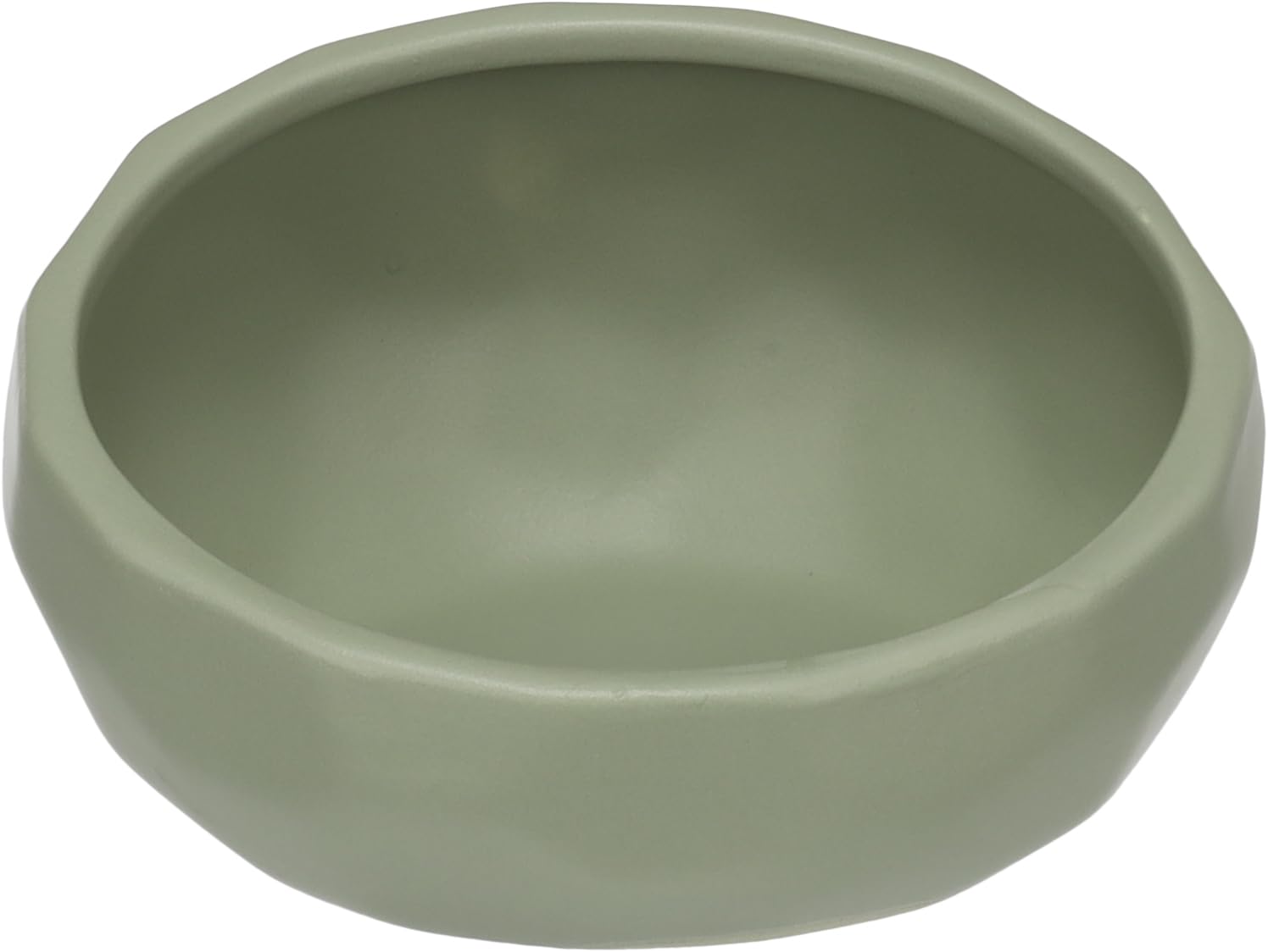 FEEDING AND DRINKING BOWL UNIC ROUND GREEN 17x15x9CM 550ML