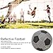 NIZUUONE Luminous Glowing Football Luminous Glowing FootballHolographic Reflective Football, Wear Resistant Holographic Reflective Football PU Machine Stitched Luminous Footballfor Night