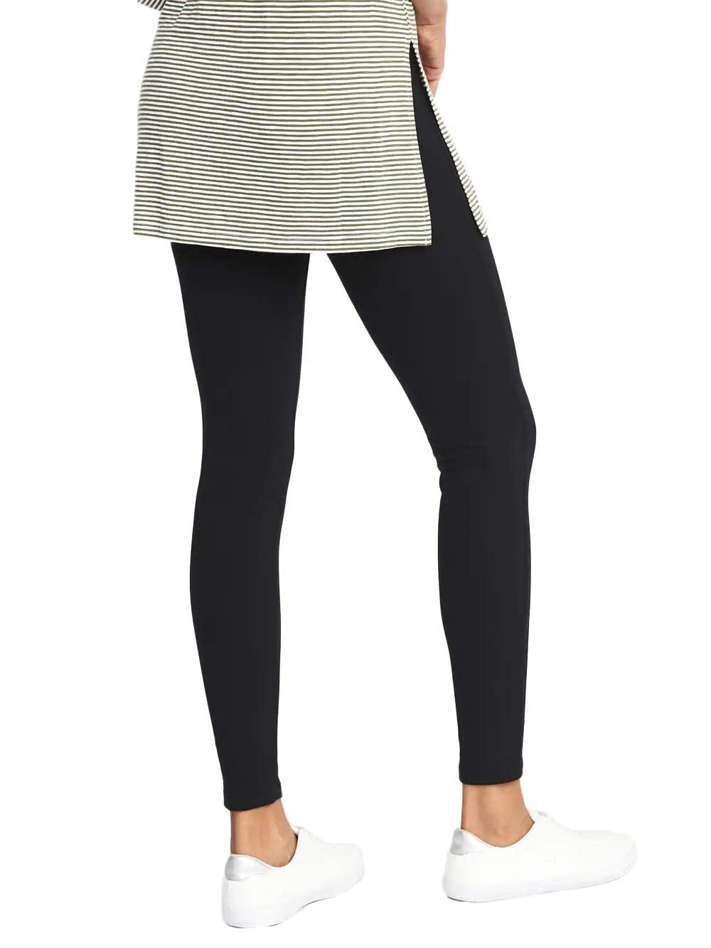 Leggings Damen Baumwolle Blickdichte Leggins Hose