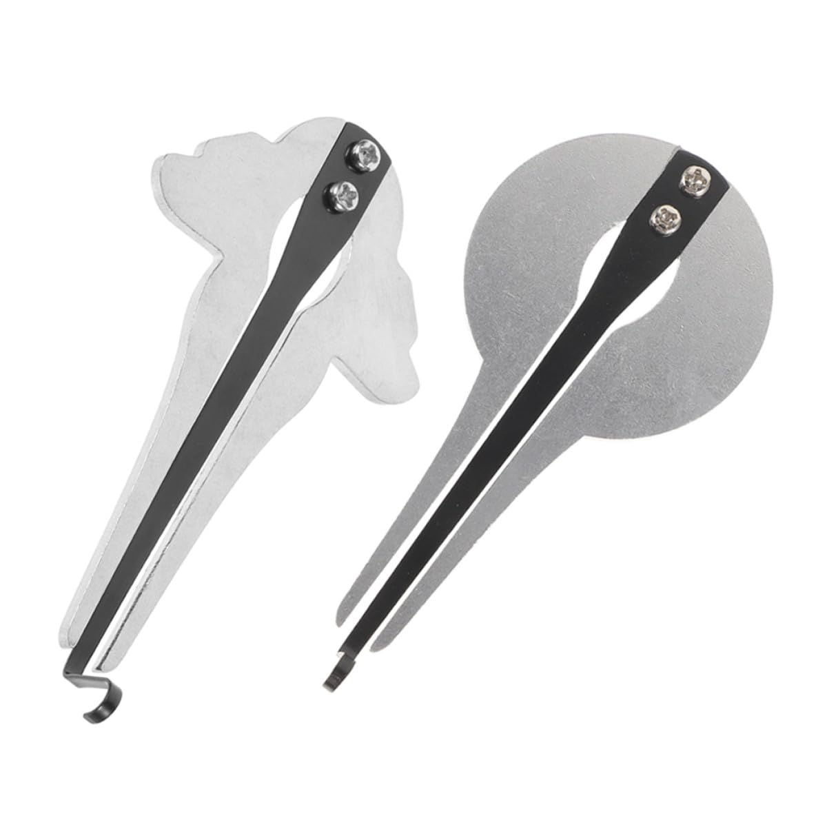 Guimbarde en Métal Argentée, Instrument Portable pour Débutants, 2 Pièces