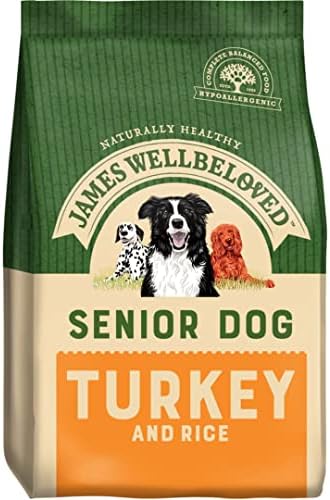 James Wellbeloved Complete Dry Senior Dog Food Turkey and Rice, 1...