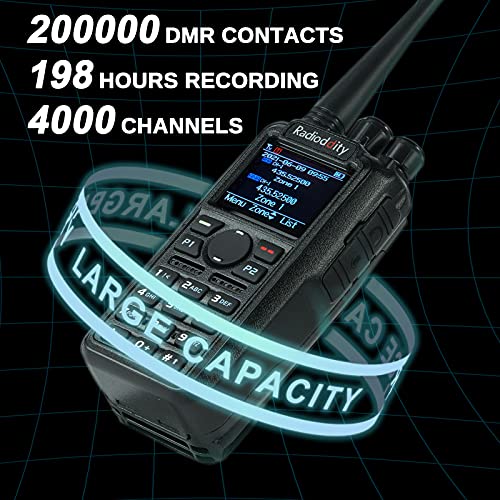 Radioddity Gd-At10G Dmr Handheld Ham Radio 10W Digital Analog Long Range (Uhf Only) With Gps Aprs, 3100Mah Rechargeable Battery, Work With Hotspot + Rs22 Speaker Mic #TOP1