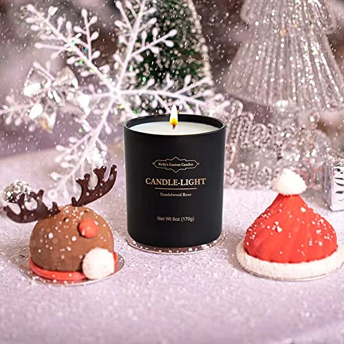 Scented Candles For Men,Ginger Bread Cookie Strong Scented Candles For Men,Home Scented Candle,6 Oz Fall Soy Candles,Christmas Birthday Gifts For Men With Matte Black Gift Box. #TOP1