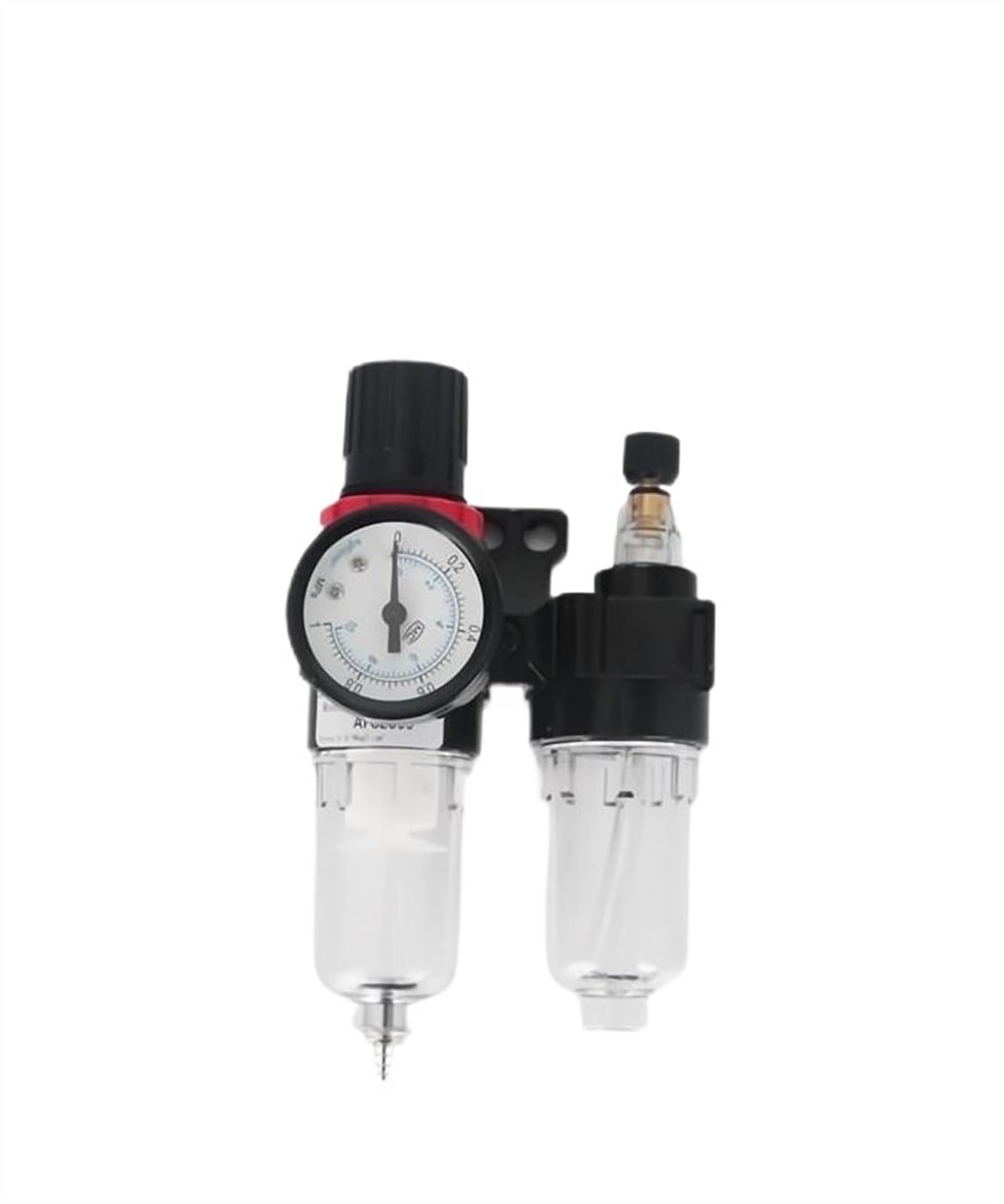 AFC2000 1/4 Compresor de aire separador de agua aceite filtro regulador trampa aerógrafo válvula reductora de presión (AFC2000 PC10-02)