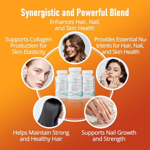 Image of Lyvv Hair&Skin&Nails Formula with Collagen, Keratin, Hyaluronic Acid,Methionine, Biotin, and More - 60 Capsules