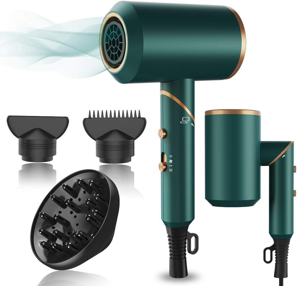 1800W Professional Hair Dryer With Diffuser Ionic | Ubuy
