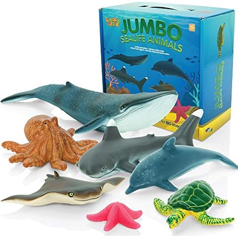 Learning Minds Jumbo Sea Animal Figures Set Cover