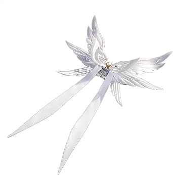 Columbina Headpiece Genshin Cosplay Prop White Butterfly Headwear for Columbina Game Accessory for Halloween Party