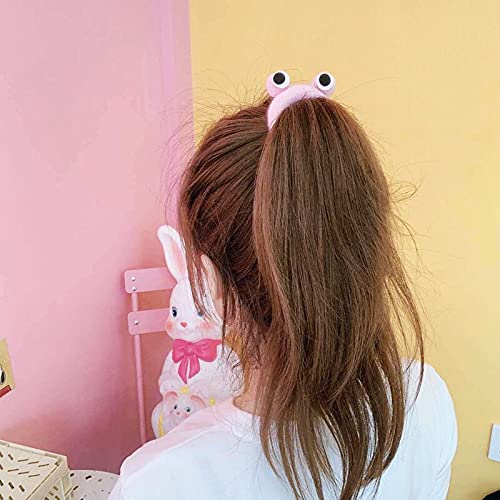 Miniatura 7 de Lazos para el pelo de rana para cabello grueso, bandas elásticas para el cabello para mujeres, ligas para el cabello Kawaii, accesorios para el