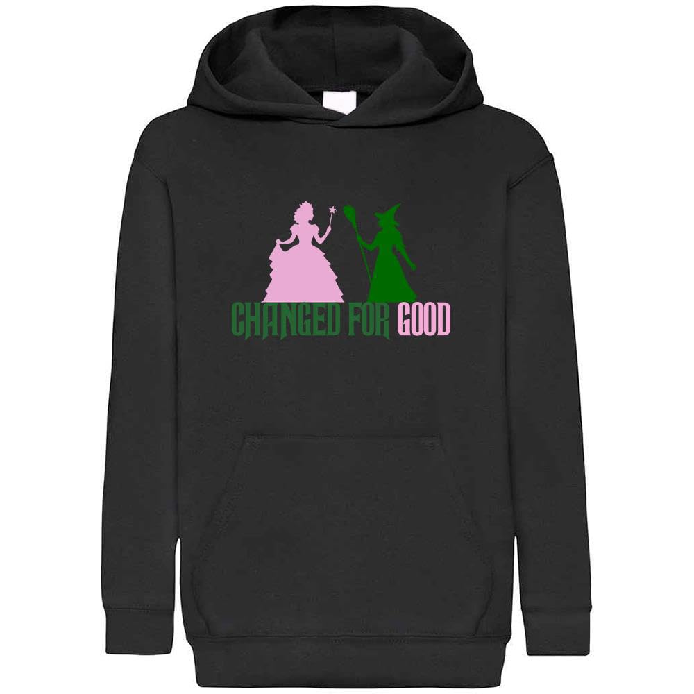 Expert Workwear Changed for Good Movie Inspired Hoodie Text Silhouette Logo Hooded Sweatshirt Jumper Fan Gift Black