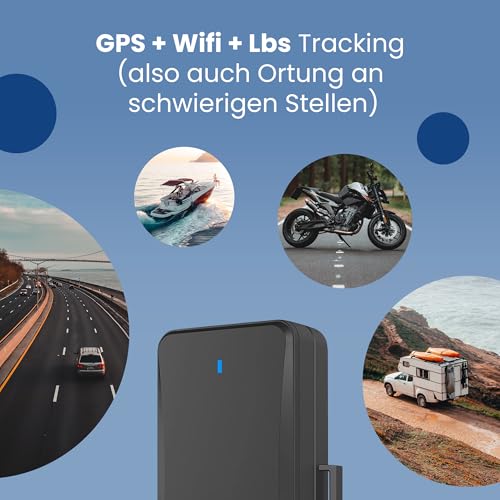 ONNTRACK Portable Pro+ GPS Tracker Auto – Eingebauter Tracker mit Echtzeit GPS Live Tracking, Ohne ABO, 90 Tage Akkulaufzeit, 4G LTE Peilsender mit App-Steuerung und Manipulationsalarm