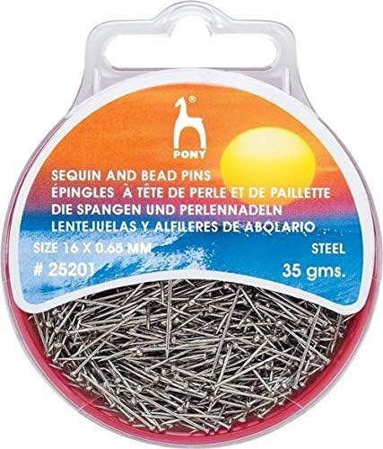 Pony Pins Sequin/Bead, Alloy Steel, Multi-Colour, One Size