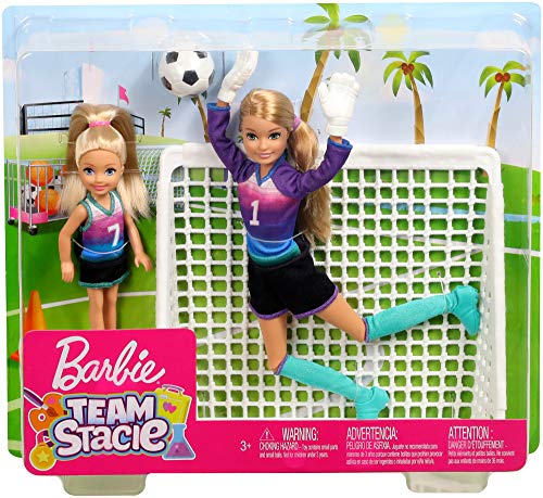 Barbie Team Stacie Doll & Chelsea Doll Soccer Playset #TOP4