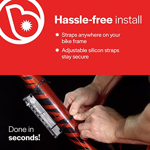 Brightz Gobrightz Led Bike Frame Light, Red - Led Bike Frame Light For Night Riding - 4 Modes For Flashing Or Constant Glow - Fun Safety Light Bike Accessories For Kids, Boys, Girls, Teens & Adults #TOP4