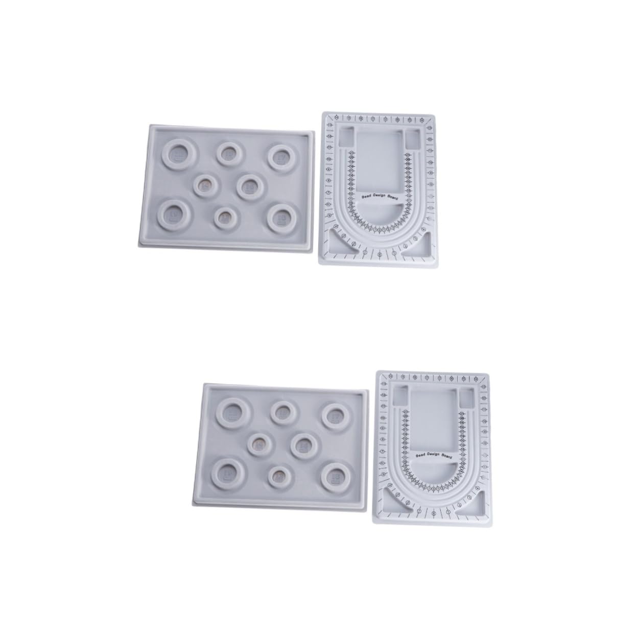 Placa de pulsera para evitar que las cuentas se caigan al diseñar