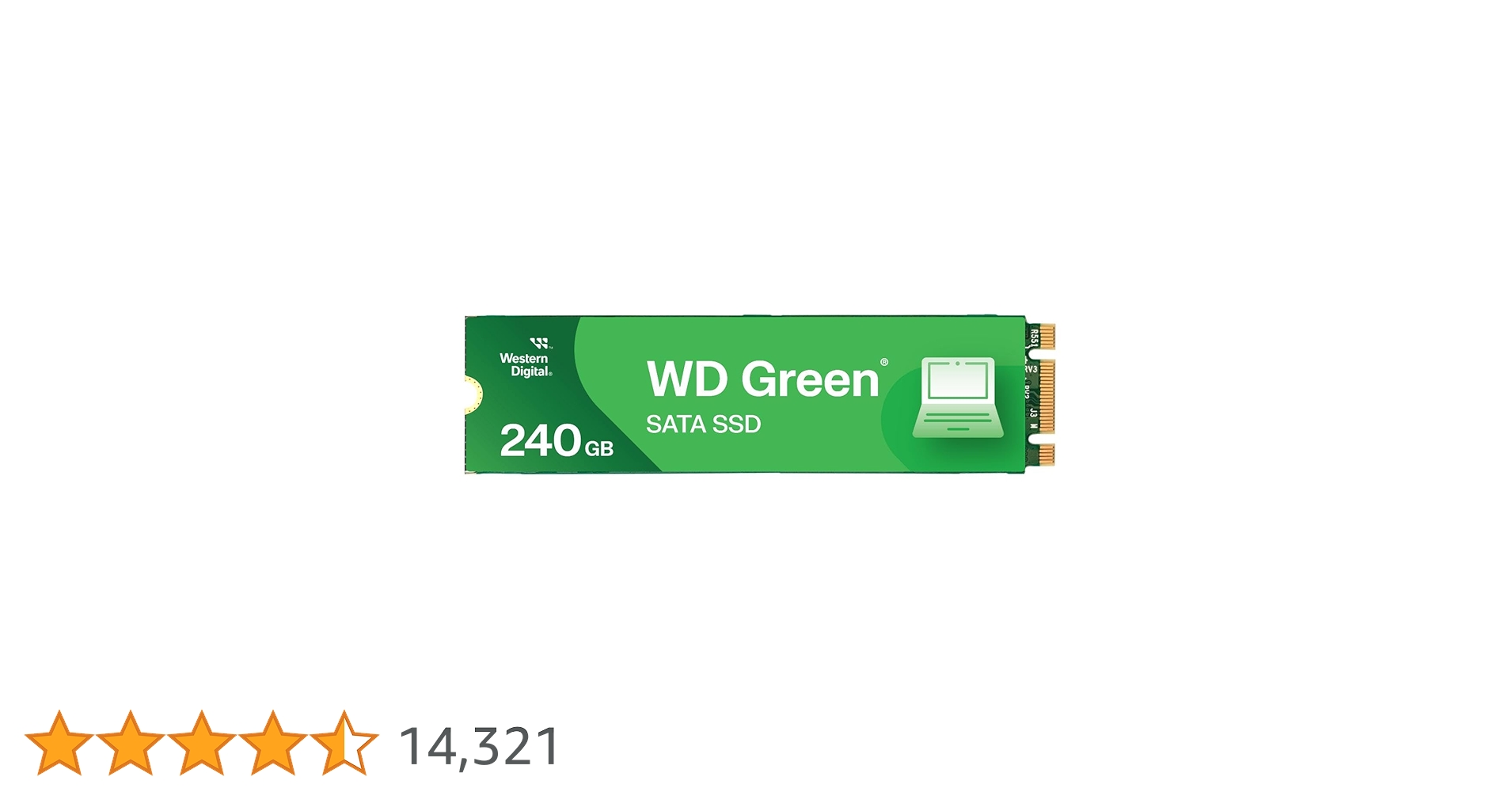Western Digital WD Green M.2 240GB, Up to 545MB/s, 2.5 Inch/7 mm, 3Y Warranty, Internal Solid State Drive (SSD) (WDS240G3G0B) Western Digital WD Green M.2 240GB, Up to 545MB/s, 2.5 Inch/7 mm, 3Y Warranty, Internal Solid State Drive (SSD) (WDS240G3G0B)