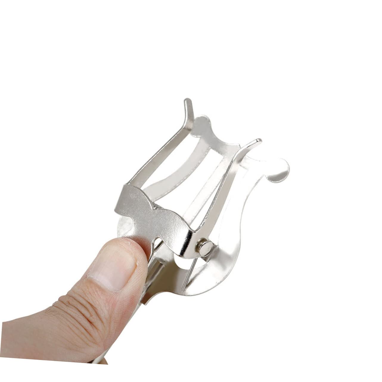 minkissy Notenclip aus Eisen für Klarinette Tragbar Silberfarben Notenhalter für Instrumentenzubehör Sicherer Halt für Notenblätter