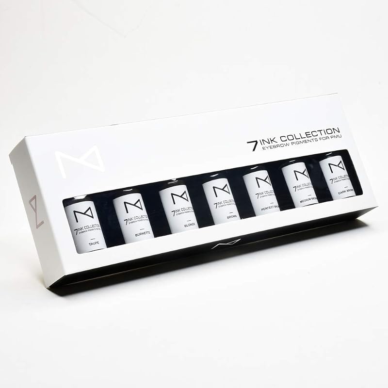M 7Ink Conjunto de Pigmentos Líquidos, 7 Cores, 10 mL, Microblading