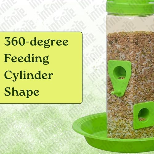 Image of Bird Feeder Water & Food Tray with Nest | Hanging Balcony Bird Feeder for Home Garden | Attracts Sparrows, Parrots, and More - Ideal for Outdoor Use (Nest + Food + Water Feeder)